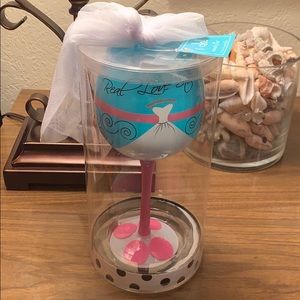 I Do bachelorette wine glass